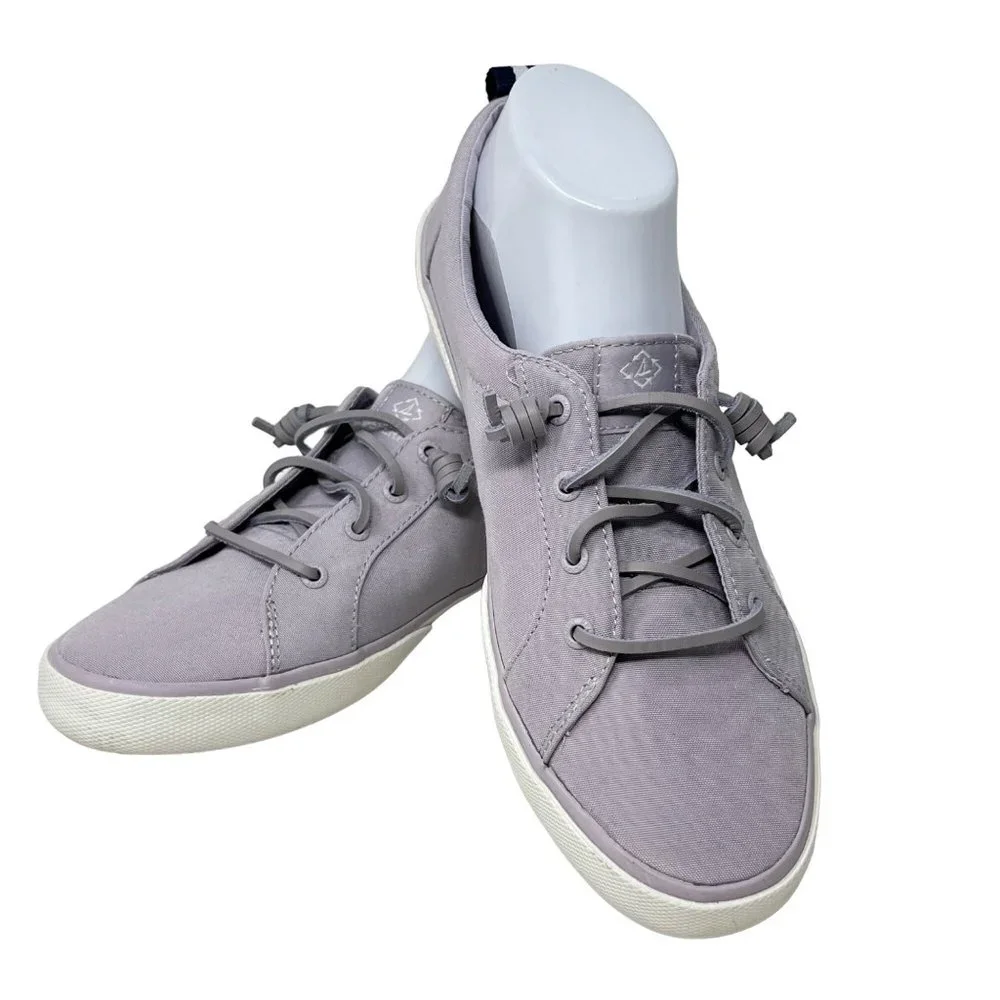 Sperry Womens‎ Pier Wave Purple Lilac Canvas Lace Up Sneaker STS87255 Size 10
